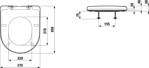 Deska WC LAUFEN PRO wolnoopadająca biały  H8939580000001