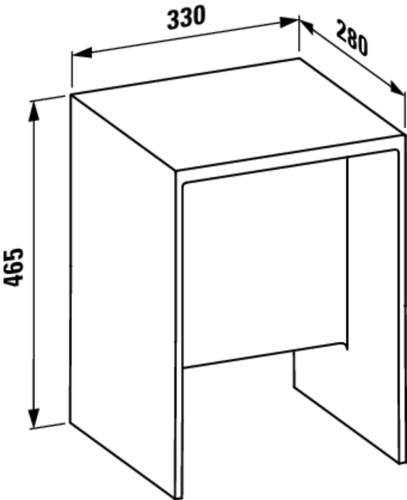 Taboret KARTELL BY LAUFEN szary dymiony H3893300850001