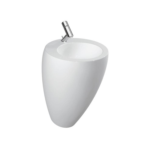 Umywalka LAUFEN ILBAGNOALESSI ONE 52x53 zintegrowany postument,przelew clou, powierzchnia  H8119714001091