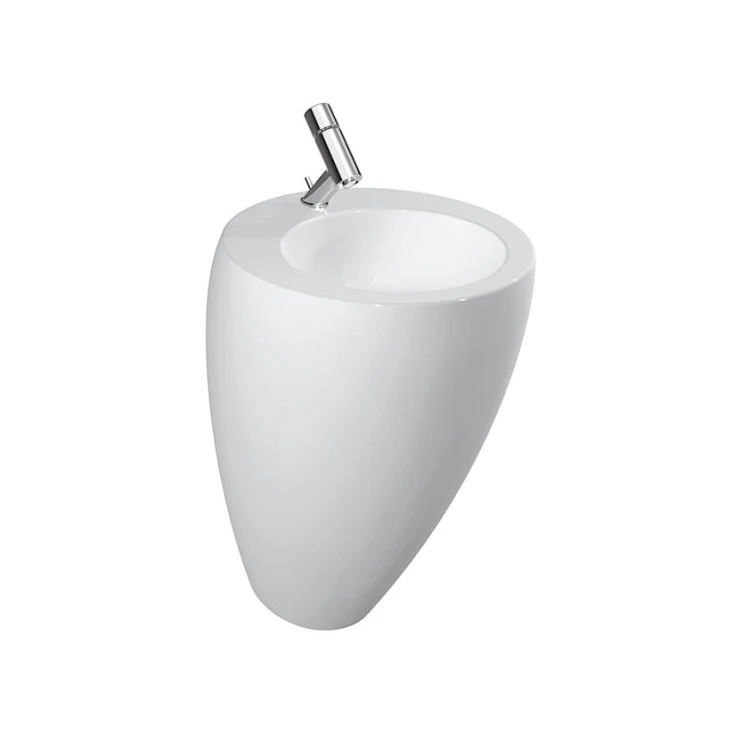 Umywalka LAUFEN ILBAGNOALESSI ONE 52x53 zintegrowany postument,przelew clou, powierzchnia  H8119714001091