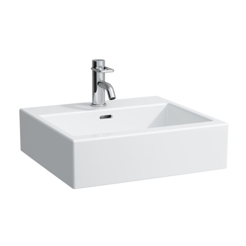 Umywalka ścienna LAUFEN LIVING CITY 500x460 z otworem na baterie biały H8174310001041