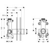 Zestaw podtynkowy AXOR SHOWER COLLECTION DN15 do zaworu odcinającego 10971180
