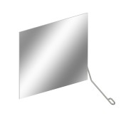 Lustro uchylne KOŁO LEHNEN EVOLUTION 60x45cm Lewe Stal Nierdzewna L31201200