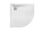 Brodzik półokrągły ROCA TERRAN 90cm, syfon z osłoną stalowy, biały AP10538438401100