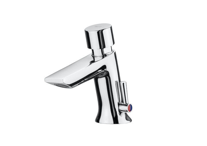 Bateria umywalkowa ROCA INSTANT czasowa, z mieszaczem, chrom A5A3177C00
