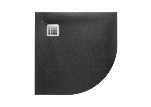 Brodzik półokrągły ROCA TERRAN 90cm konglomerat, czarny AP10538438401400