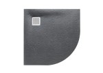 Brodzik półokrągły ROCA TERRAN 90cm, syfon z osłoną stalowy, pizarra AP10538438401200