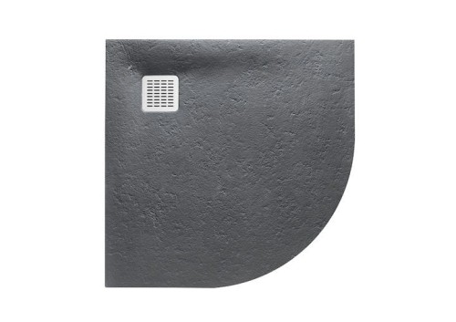Brodzik półokrągły ROCA TERRAN 90cm, syfon z osłoną stalowy, pizarra AP10538438401200