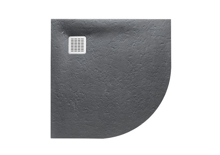 Brodzik półokrągły ROCA TERRAN 90cm, syfon z osłoną stalowy, pizarra AP10538438401200