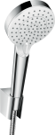 Zestaw wannowy HANSGROHE CROMETTA Vario Porter, EcoSmart, biały/chrom 26693400
