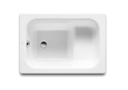 Wanna prostokątna ROCA CONTESA Emaliowana 100x70 z siedziskiem A213100001