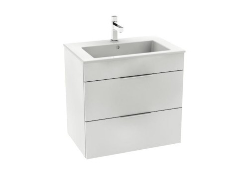 Zestaw: ROCA SUIT umywalka 65x43cm +szafka wisząca z 2 szufladami 64x62x42,2cm Unik Suit, BIEL A851180806