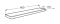 Pólka ROCA TEMPO, szkło/chrom A817027001