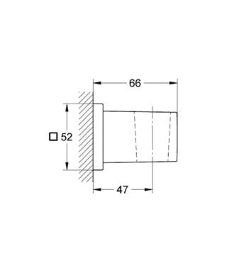 Uchwyt-prysznicowy-Grohe-Euphoria-Cube-kwadratowy-chrom-27693000