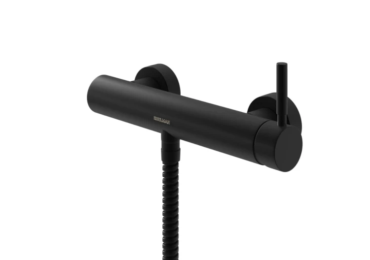 Bateria natryskowa KOHLMAN ROXIN BLACK czarny mat QW120RB