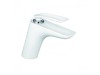Bateria umywalkowa KLUDI BALANCE WHITE bez korka, biała / chrom 520269175