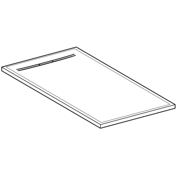 Brodzik prostokątny GEBERIT  SESTRA 140x90cm, konglomerat, biały 550.257.00.1
