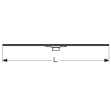 Rynna zbiorcza GEBERIT CleanLine60 odpływu liniowego, do cieńkich okładzin, 30-90cm, stal szczotkowana154.458.00.1