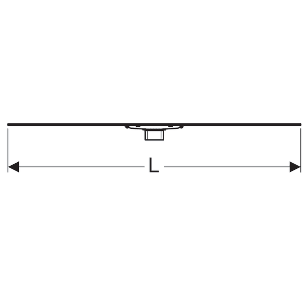 Rynna zbiorcza GEBERIT CleanLine60 odpływu liniowego, do cieńkich okładzin, 30-90cm, stal szczotkowana154.458.00.1