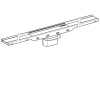 Rynna zbiorcza GEBERIT CleanLine80 odpływu liniowego, 30-90cm, stal szczotkowana 154.440.KS.1