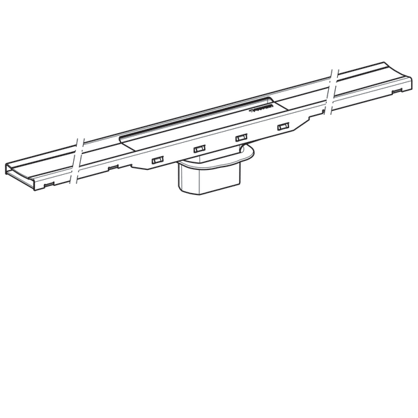 Rynna zbiorcza GEBERIT CleanLine80 odpływu liniowego, 30-130cm, stal szczotkowana 154.441.KS.1
