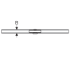 Rynna zbiorcza GEBERIT CleanLine80 odpływu liniowego, 30-90cm, stal szampańska 154.440.39.1