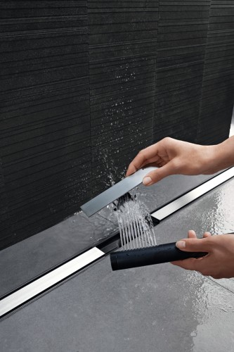 Rynna zbiorcza GEBERIT CleanLine80 odpływu liniowego, 30-90cm, stal czarny chrom 154.440.QC.1