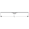 Rynna zbiorcza GEBERIT CleanLine60 odpływu liniowego, 30-90cm, metal szczotkowany  154.456.KS.1