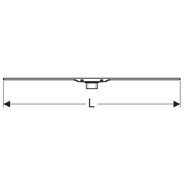 Rynna zbiorcza GEBERIT CleanLine60 odpływu liniowego, 30-90cm, metal szczotkowany  154.456.KS.1