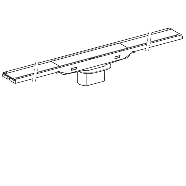 Rynna zbiorcza GEBERIT CleanLine20 odpływu liniowego, 30-90cm, ciemny metal 154.450.00.1