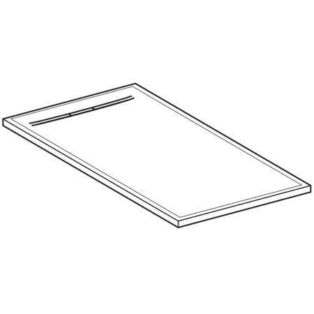 Brodzik prostokątny GEBERIT SESTRA 100x80cm, konglomerat, biały 550.252.00.1