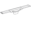 Rynna zbiorcza GEBERIT CleanLine20 odpływu liniowego, 30-130cm, stal polerowana 154.451.KS.1