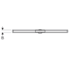 Rynna zbiorcza GEBERIT CleanLine20 odpływu liniowego, 30-160cm, stal polerowana 154.453.KS.1