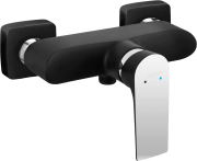 Bateria prysznicowa FERRO TRINITY, ścienna, czarny/chrom BAQ7BLC