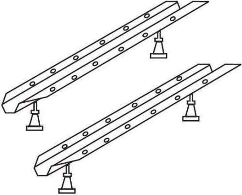 Nogi do wanien RAVAK CLASSIC, VANDA II, CHROME, LILIA 70cm (stelaż) GPX2240015