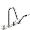 Bateria wannowa AXOR CITTERIO M 4-otworowa, el.zew., wys. 280mm, chrom 34454000
