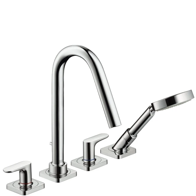 Bateria wannowa AXOR CITTERIO M 4-otworowa, el.zew., wys. 280mm, chrom 34454000