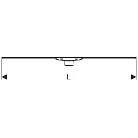 Rynna zbiorcza GEBERIT CleanLine20 odpływu liniowego,30-90cm, stal polerowana 154.450.KS.1