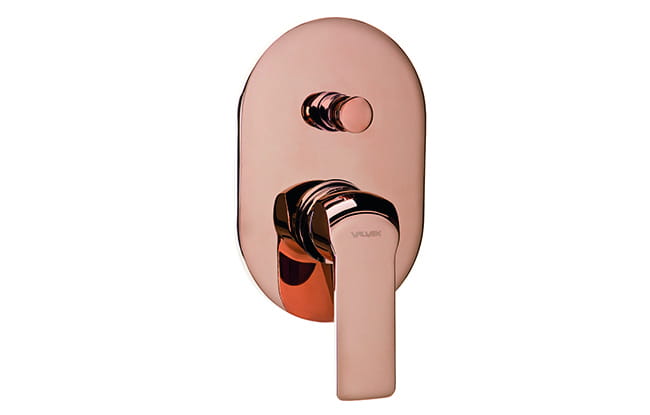 Bateria prysznicowa VALVEX AURORA ROSE GOLD podtynkowa, 2 funkcyjna, złota 2445270