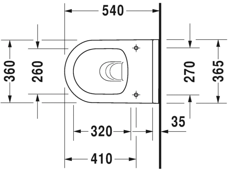 Miska wisząca WC DURAVIT STARCK 3 rimless, biała 2527090000