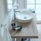 Umywalka nablatowa DURAVIT CAPE COD fi43cm, okrągła, bez przelewu, bez otworu, biała 2328430000