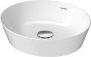 Umywalka nablatowa DURAVIT CAPE COD 40x36cm, bez przelewu, bez otworu, biała 2328400000