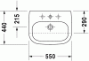 Umywalka podblatowa DURAVIT D-CODE 55x44cm, biała 0339550000
