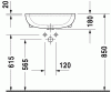 Umywalka podblatowa DURAVIT D-CODE 55x44cm, biała 0339550000