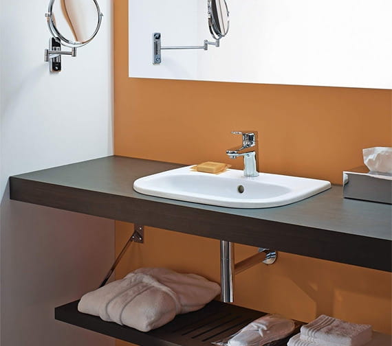 Umywalka DURAVIT D-CODE 54x43cm wpuszczana, biała 0337540000