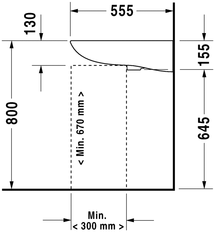 Umywalka DURAVIT D-Code 600x550 dla niepelnosprawnych, z otworem, biała 23126000002