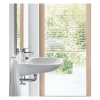Umywalka DURAVIT D-Code 600x550 dla niepelnosprawnych, z otworem, biała 23126000002