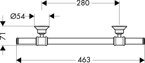 Uchwyt AXOR MONTREUX nikiel szczotkowany 42030820