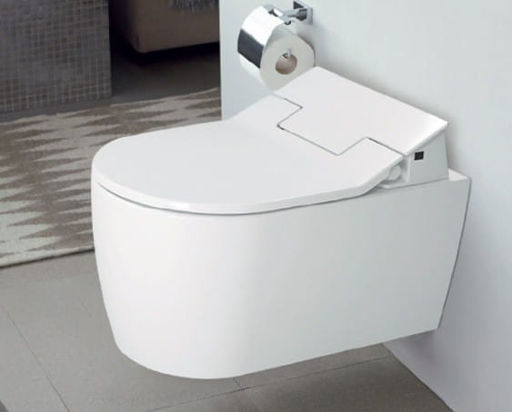 Miska wisząca WC DURAVIT Me by Starck Rimless, do Sensowash, biała 2529590000