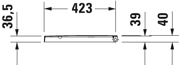 Deska WC DURAVIT Me by Starck Compact 48cm, wolnoopadająca, biała 0020190000